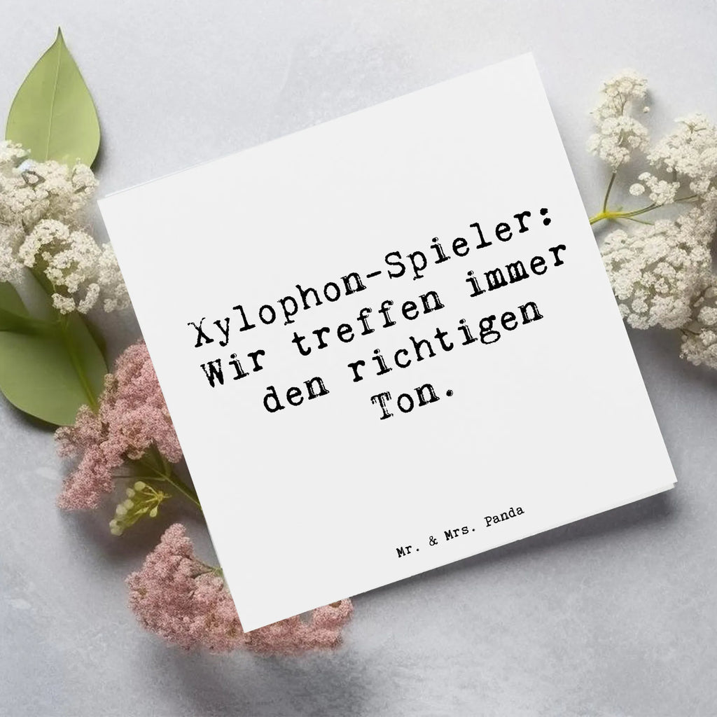 Deluxe Karte Spruch Xylophon Melodie Hochzeitskarte, Hochwertige Klappkarte, Grußkarte, Karte, Hochwertige Grußkarte, Klappkarte, Glückwunschkarte, Geburtstagskarte, Einladungskarte, Instrumente, Geschenke Musiker, Musikliebhaber