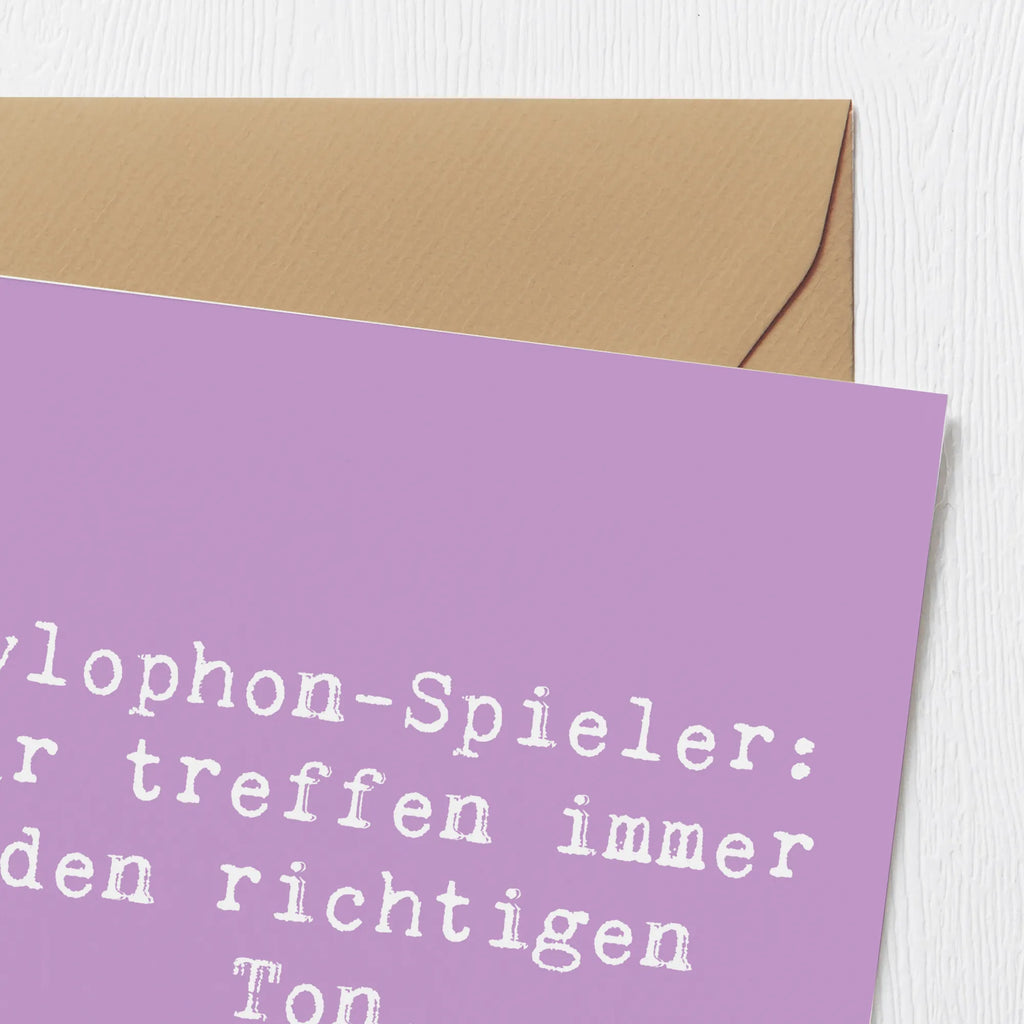 Deluxe Karte Spruch Xylophon Melodie Hochzeitskarte, Hochwertige Klappkarte, Grußkarte, Karte, Hochwertige Grußkarte, Klappkarte, Glückwunschkarte, Geburtstagskarte, Einladungskarte, Instrumente, Geschenke Musiker, Musikliebhaber