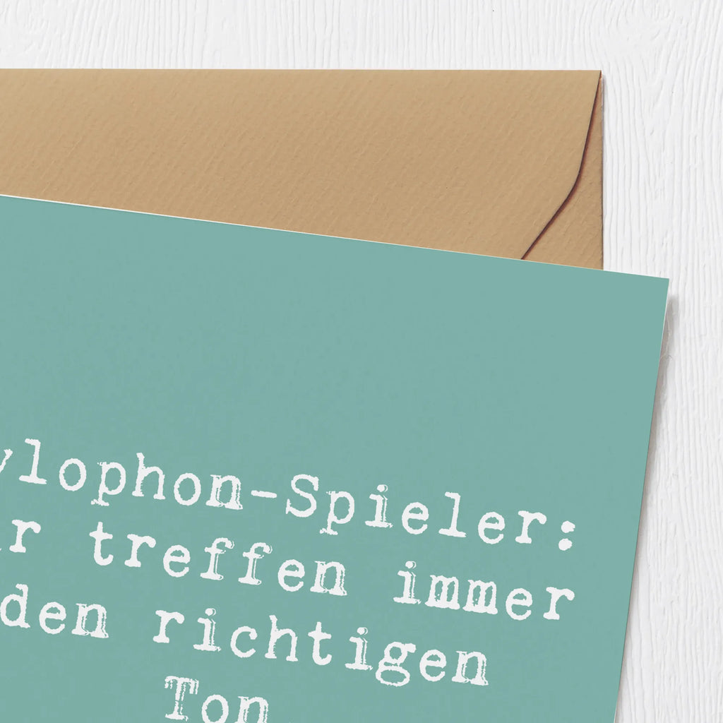 Deluxe Karte Spruch Xylophon Melodie Hochzeitskarte, Hochwertige Klappkarte, Grußkarte, Karte, Hochwertige Grußkarte, Klappkarte, Glückwunschkarte, Geburtstagskarte, Einladungskarte, Instrumente, Geschenke Musiker, Musikliebhaber