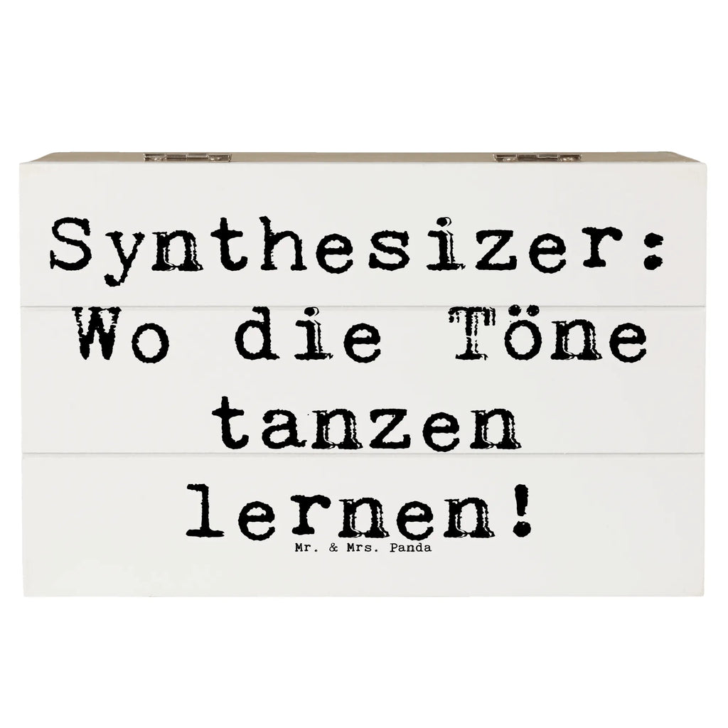 Wooden chest Saying Synthesizer: Wo die Töne tanzen lernen! Erinnerungskiste, Dekokiste, Geschenkbox, Kiste, Holzkiste, Schatzkiste, Truhe, Geschenkdose, XXL, Erinnerungsbox, Schatulle, Aufbewahrungsbox, Instrumente, Geschenke Musiker, Musikliebhaber