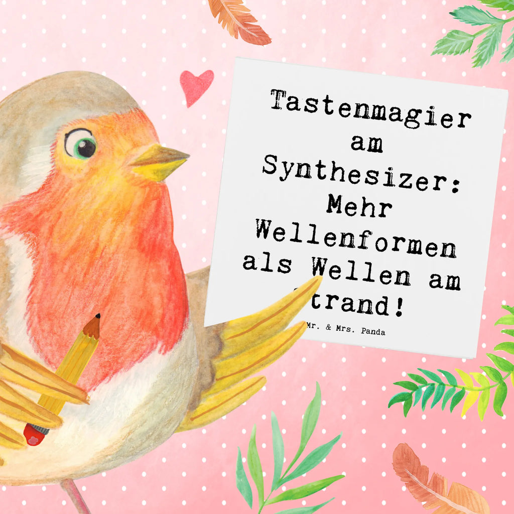 Deluxe Karte Spruch Synthesizer Magie Hochwertige Klappkarte, Einladungskarte, Hochwertige Grußkarte, Glückwunschkarte, Klappkarte, Hochzeitskarte, Karte, Geburtstagskarte, Grußkarte, Instrumente, Geschenke Musiker, Musikliebhaber