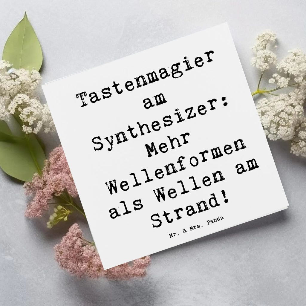 Deluxe Karte Spruch Synthesizer Magie Hochwertige Klappkarte, Einladungskarte, Hochwertige Grußkarte, Glückwunschkarte, Klappkarte, Hochzeitskarte, Karte, Geburtstagskarte, Grußkarte, Instrumente, Geschenke Musiker, Musikliebhaber