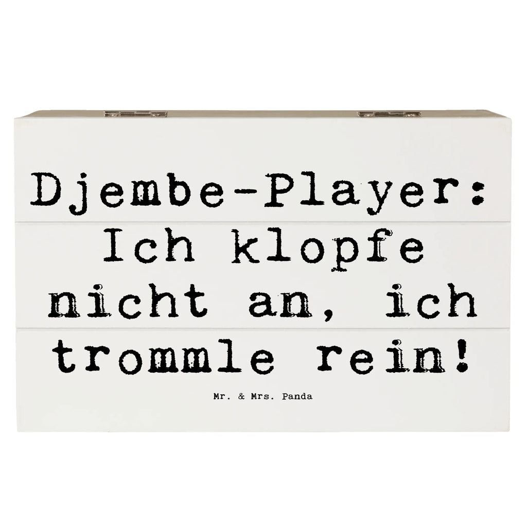 Wooden chest Saying Djembe-Player: Ich klopfe nicht an, ich trommle rein! Schatzkiste, Dekokiste, Kiste, Erinnerungskiste, Truhe, Erinnerungsbox, Aufbewahrungsbox, Schatulle, Geschenkdose, XXL, Geschenkbox, Holzkiste, Instrumente, Geschenke Musiker, Musikliebhaber