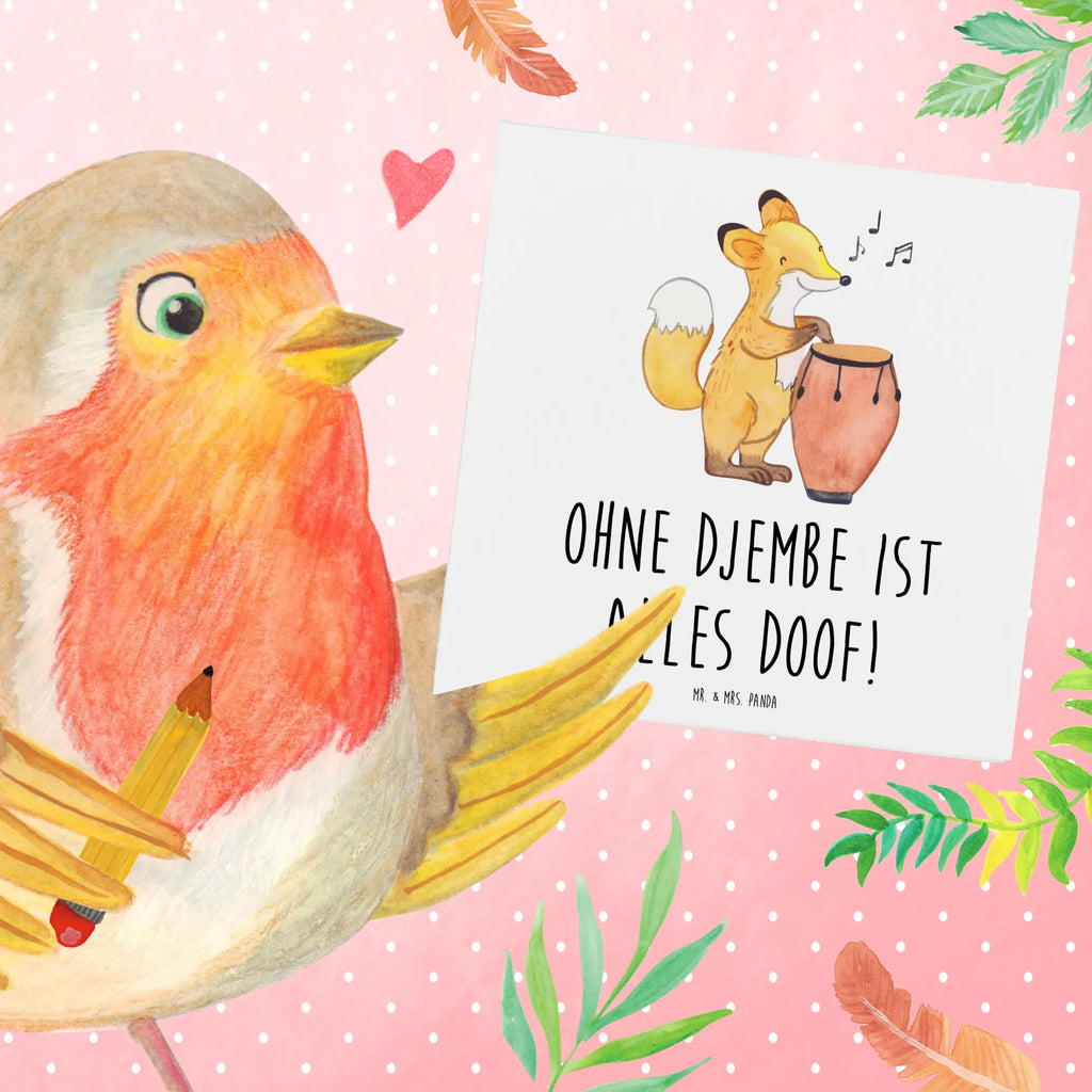 Deluxe Karte Djembe Freude Klappkarte, Karte, Hochwertige Grußkarte, Hochzeitskarte, Einladungskarte, Hochwertige Klappkarte, Geburtstagskarte, Glückwunschkarte, Grußkarte, Instrumente, Geschenke Musiker, Musikliebhaber