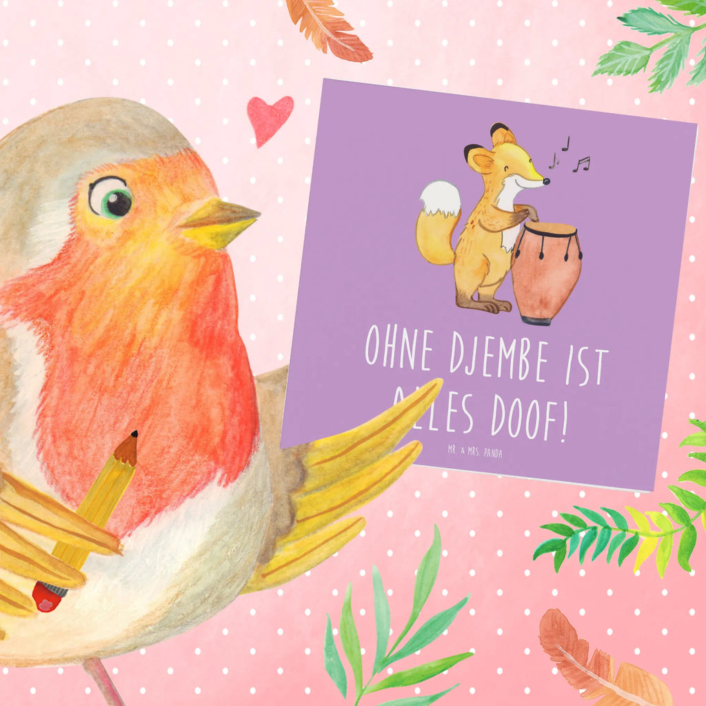 Deluxe Karte Djembe Freude Klappkarte, Karte, Hochwertige Grußkarte, Hochzeitskarte, Einladungskarte, Hochwertige Klappkarte, Geburtstagskarte, Glückwunschkarte, Grußkarte, Instrumente, Geschenke Musiker, Musikliebhaber