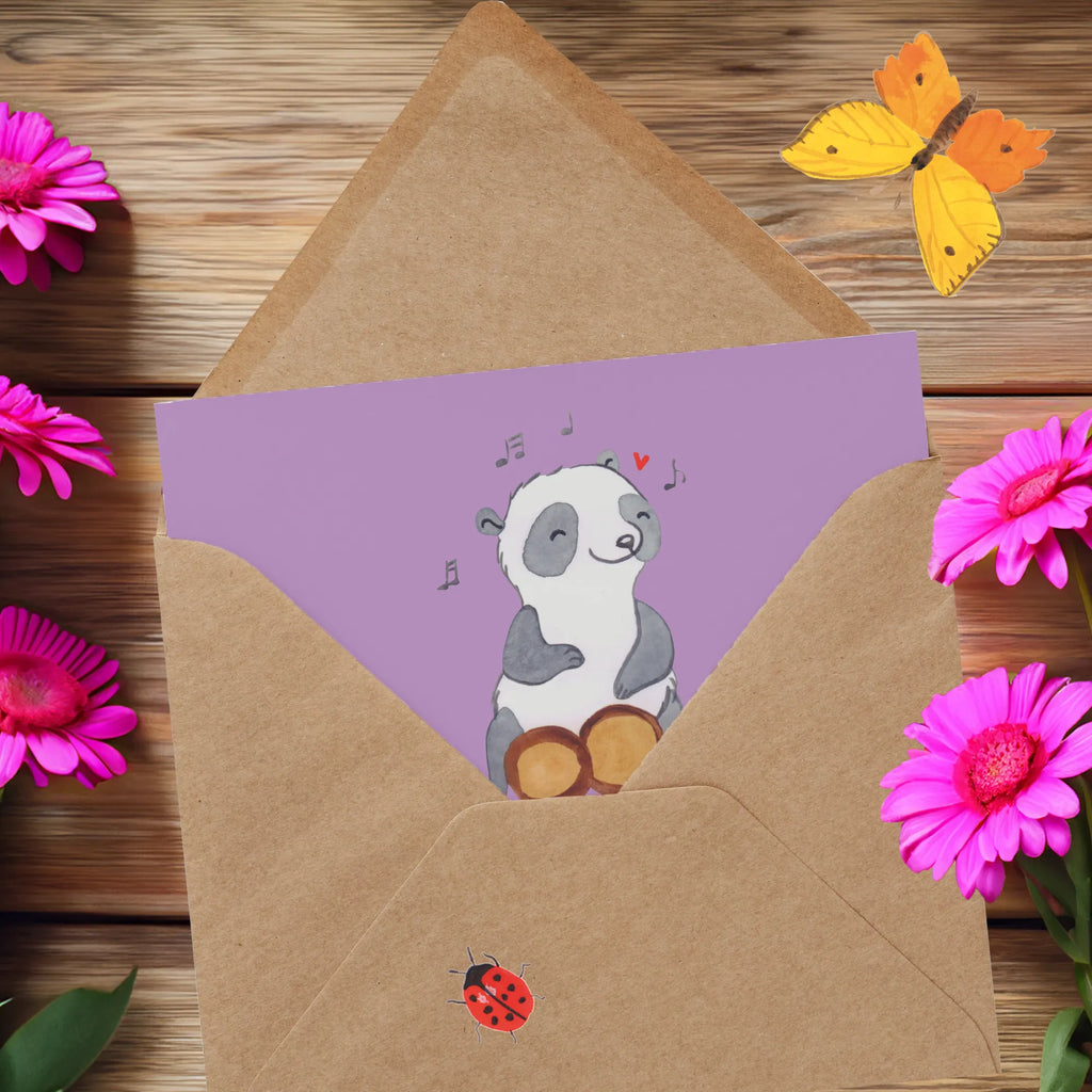 Deluxe Card Djembe-Player: Ich klopfe nicht an, ich trommle rein! Glückwunschkarte, Hochwertige Klappkarte, Hochwertige Grußkarte, Grußkarte, Hochzeitskarte, Karte, Klappkarte, Einladungskarte, Geburtstagskarte, Instrumente, Geschenke Musiker, Musikliebhaber