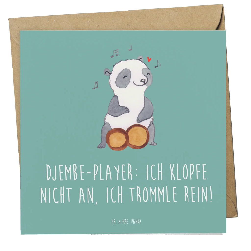 Deluxe Card Djembe-Player: Ich klopfe nicht an, ich trommle rein! Glückwunschkarte, Hochwertige Klappkarte, Hochwertige Grußkarte, Grußkarte, Hochzeitskarte, Karte, Klappkarte, Einladungskarte, Geburtstagskarte, Instrumente, Geschenke Musiker, Musikliebhaber
