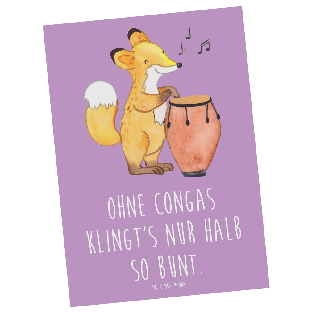 Postcard Ohne Congas klingt's nur halb so bunt. Dankeskarte, Einladung Geburtstag, Geburtstagskarte, Einladungskarte, Karte, Ansichtskarten, Grußkarte, Geschenkkarte, Postkarte, Ansichtskarte, Einladungskarten Geburtstag, Einladung, Instrumente, Geschenke Musiker, Musikliebhaber