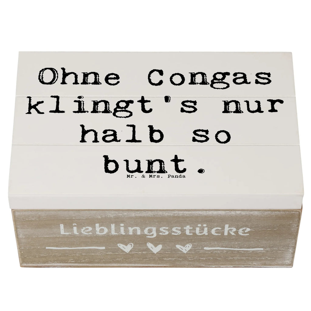 Holzkiste Spruch Bunte Congas XXL, Geschenkdose, Erinnerungsbox, Holzkiste, Dekokiste, Geschenkbox, Schatulle, Schatzkiste, Kiste, Truhe, Erinnerungskiste, Aufbewahrungsbox, Instrumente, Geschenke Musiker, Musikliebhaber