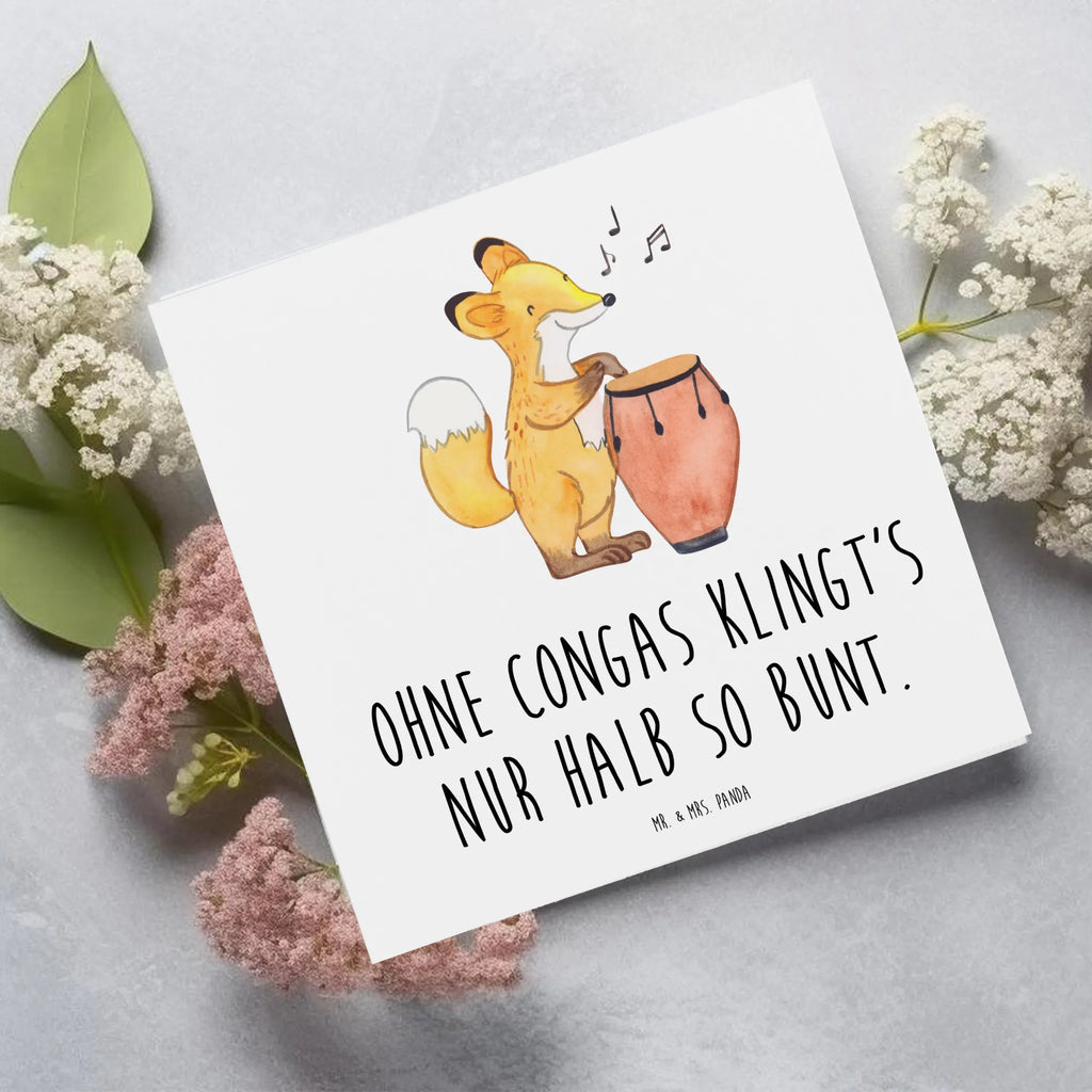 Deluxe Karte Bunte Congas Glückwunschkarte, Grußkarte, Karte, Hochzeitskarte, Einladungskarte, Hochwertige Grußkarte, Klappkarte, Hochwertige Klappkarte, Geburtstagskarte, Instrumente, Geschenke Musiker, Musikliebhaber