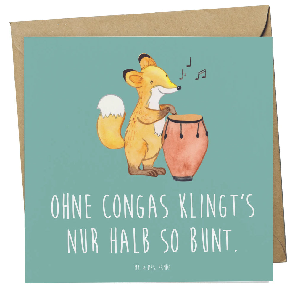 Deluxe Karte Bunte Congas Glückwunschkarte, Grußkarte, Karte, Hochzeitskarte, Einladungskarte, Hochwertige Grußkarte, Klappkarte, Hochwertige Klappkarte, Geburtstagskarte, Instrumente, Geschenke Musiker, Musikliebhaber