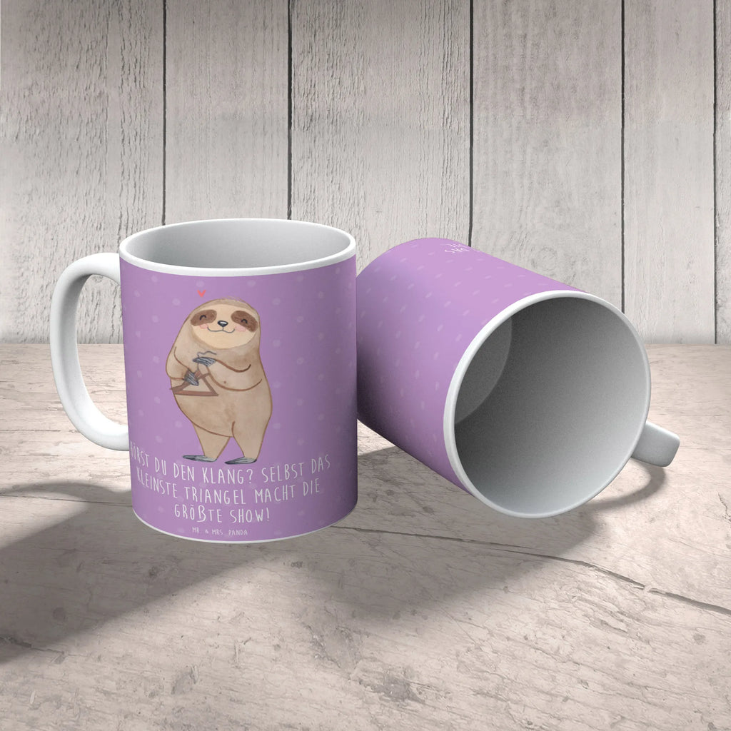Tasse Triangel Klang Teetasse, Tasse mit Motiven, Tasse mit Zitaten, Geschenktasse, Keramiktasse, Kaffeetasse, Tasse, Bürotasse, Porzellantasse, Instrumente, Geschenke Musiker, Musikliebhaber