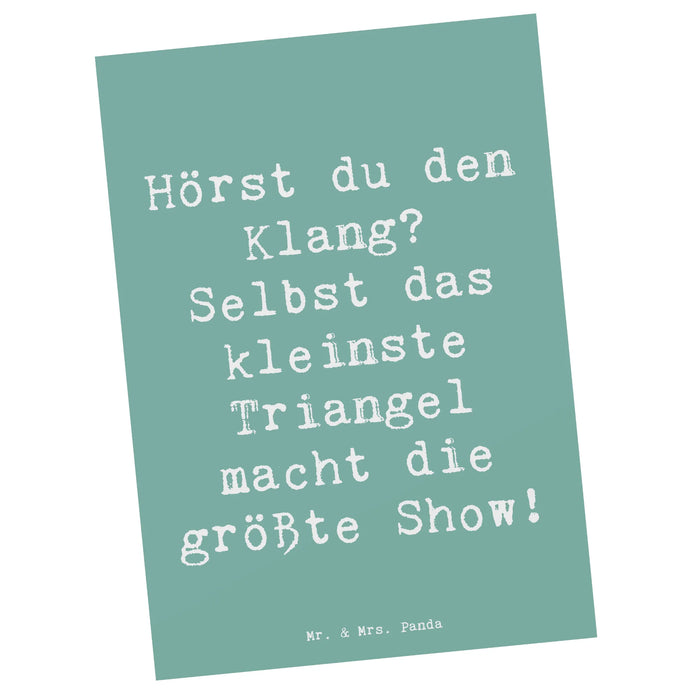 Postkarte Spruch Triangel Klang