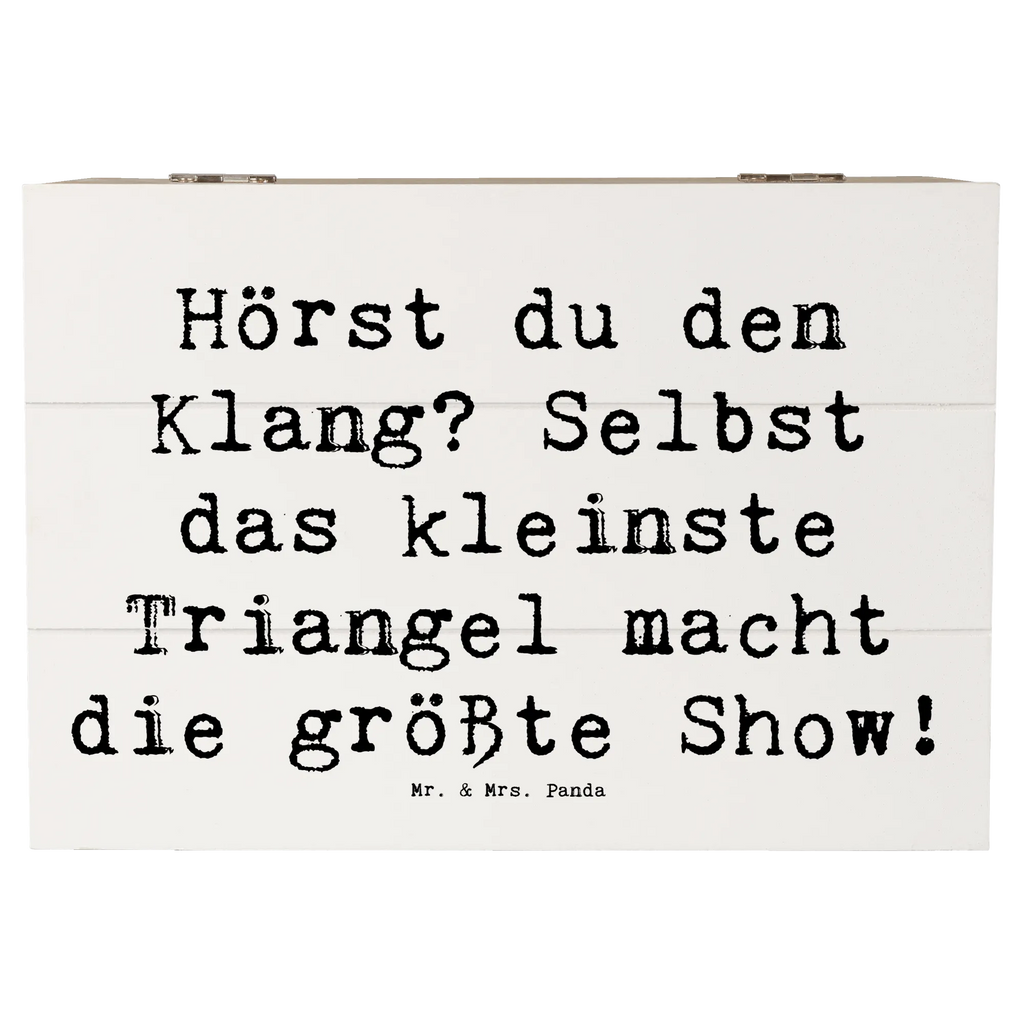 Holzkiste Spruch Triangel Klang Holzkiste, Schatzkiste, Erinnerungskiste, Erinnerungsbox, Schatulle, Dekokiste, Kiste, XXL, Aufbewahrungsbox, Geschenkbox, Geschenkdose, Truhe, Instrumente, Geschenke Musiker, Musikliebhaber