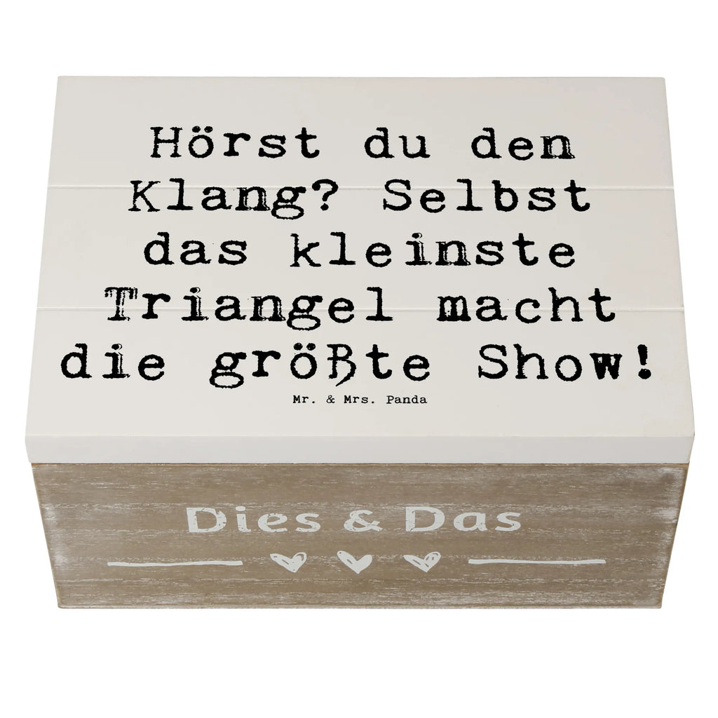 Holzkiste Spruch Triangel Klang Holzkiste, Schatzkiste, Erinnerungskiste, Erinnerungsbox, Schatulle, Dekokiste, Kiste, XXL, Aufbewahrungsbox, Geschenkbox, Geschenkdose, Truhe, Instrumente, Geschenke Musiker, Musikliebhaber