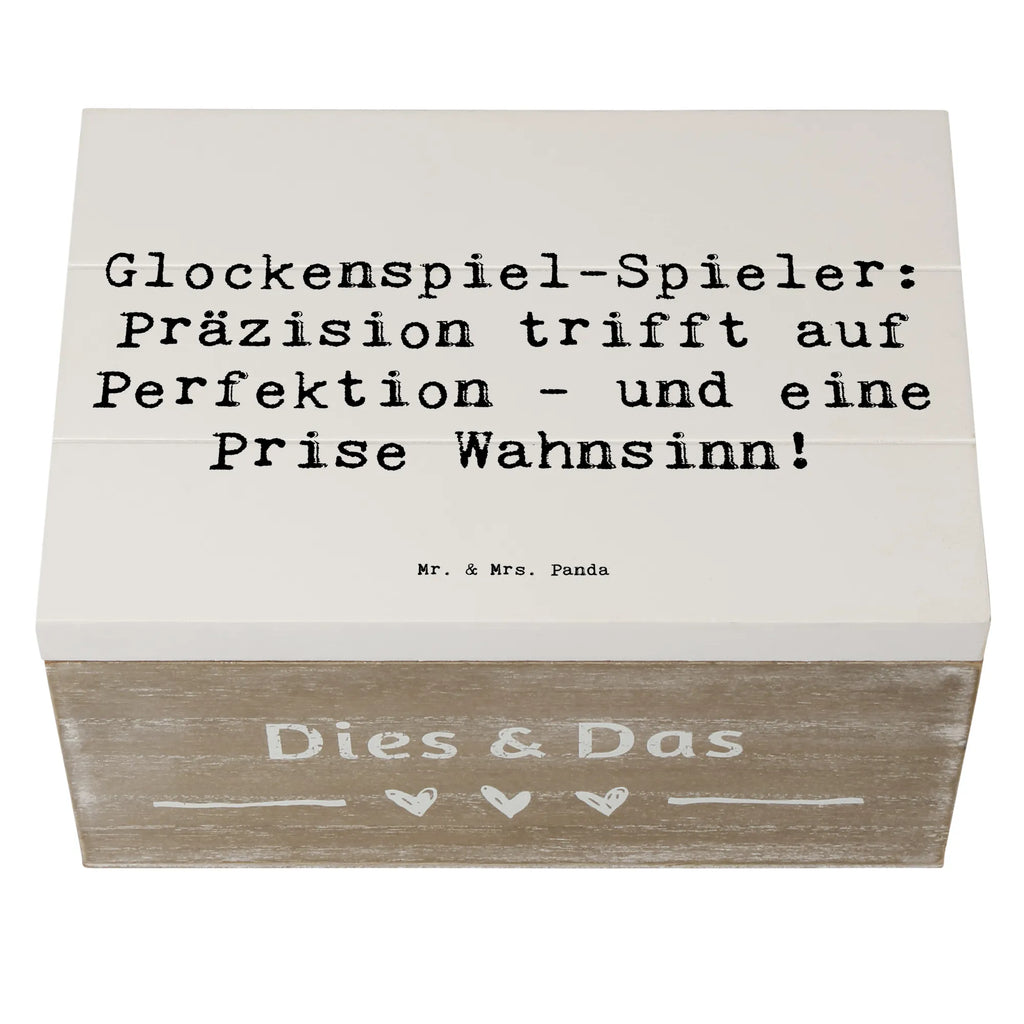 Holzkiste Spruch Glockenspiel Kultur Aufbewahrungsbox, Dekokiste, Erinnerungskiste, XXL, Schatulle, Holzkiste, Schatzkiste, Geschenkbox, Erinnerungsbox, Truhe, Kiste, Geschenkdose, Instrumente, Geschenke Musiker, Musikliebhaber