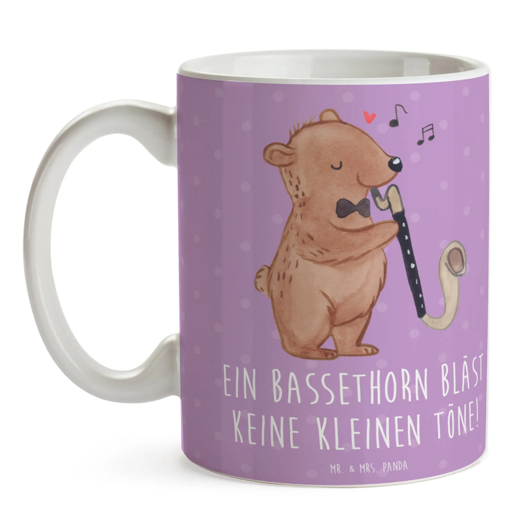 Mug Ein Bassethorn bläst keine kleinen Töne! Porzellantasse, Teetasse, Tasse mit Motiven, Tasse mit Zitaten, Geschenktasse, Bürotasse, Keramiktasse, Kaffeetasse, Tasse, Instrumente, Geschenke Musiker, Musikliebhaber