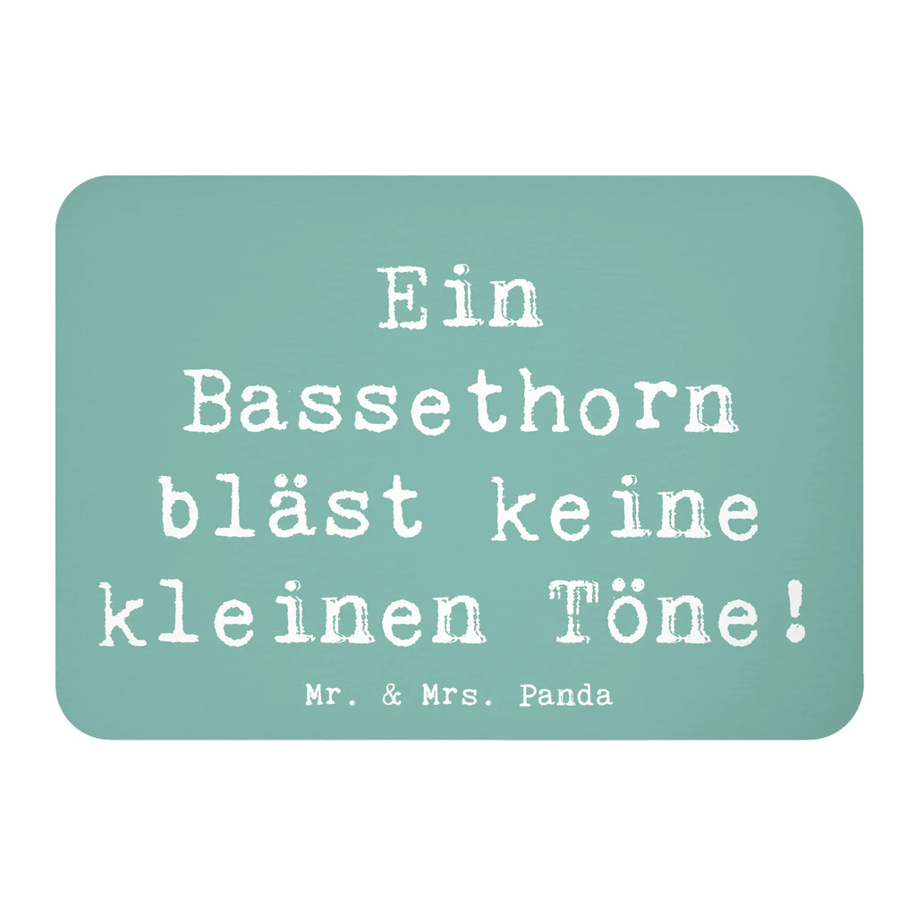 Magnet Saying Ein Bassethorn bläst keine kleinen Töne! Motivmagnete, Notiz Magnet, Pinnwandmagnet, Kühlschrankmagnet, Whiteboard Magnet, Dekomagnet, Kühlschrank Dekoration, Souvenir Magnet, Instrumente, Geschenke Musiker, Musikliebhaber
