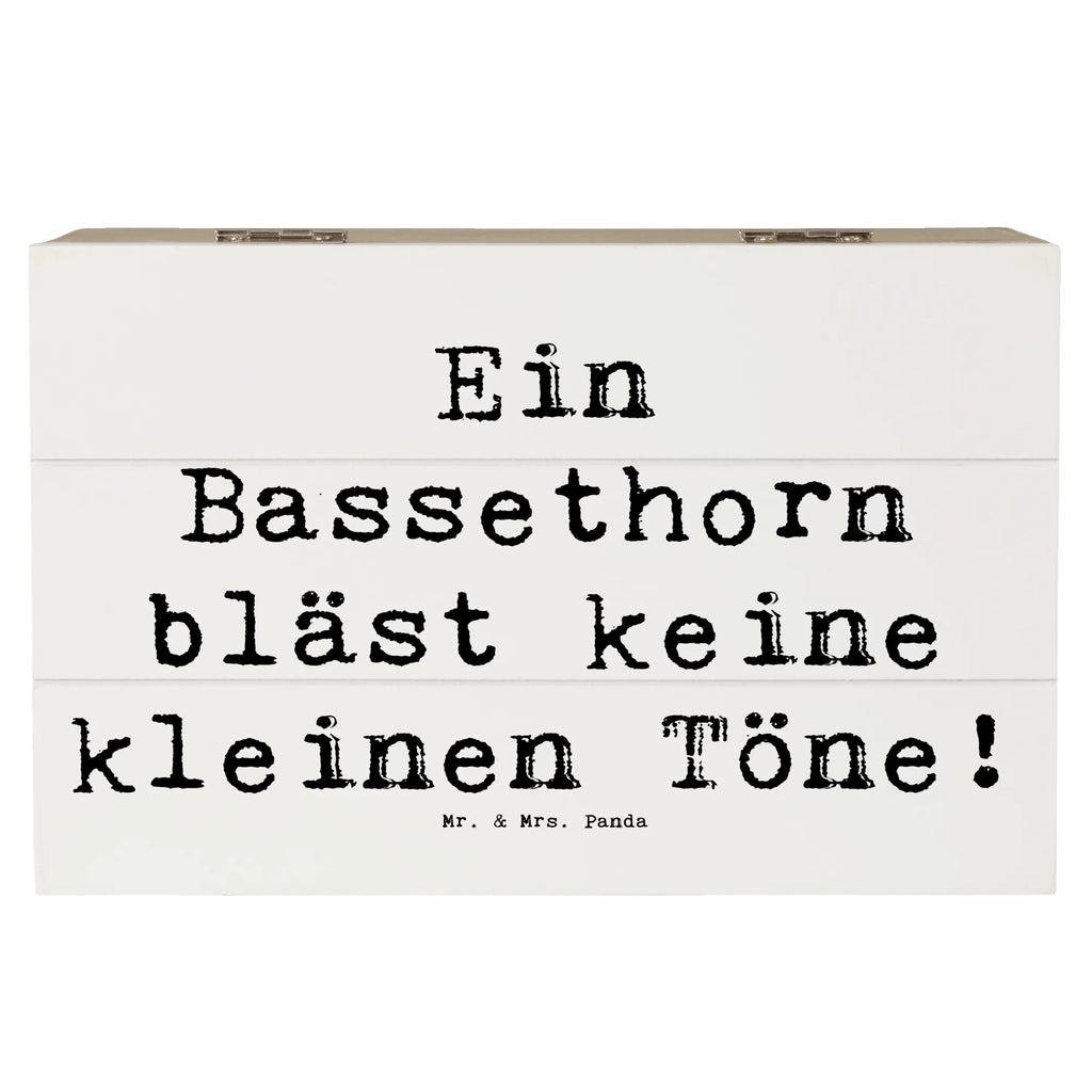 Holzkiste Spruch Ein Bassethorn bläst keine kleinen Töne! Geschenkdose, Schatzkiste, Truhe, Kiste, Erinnerungsbox, Holzkiste, XXL, Aufbewahrungsbox, Dekokiste, Geschenkbox, Schatulle, Erinnerungskiste, Instrumente, Geschenke Musiker, Musikliebhaber