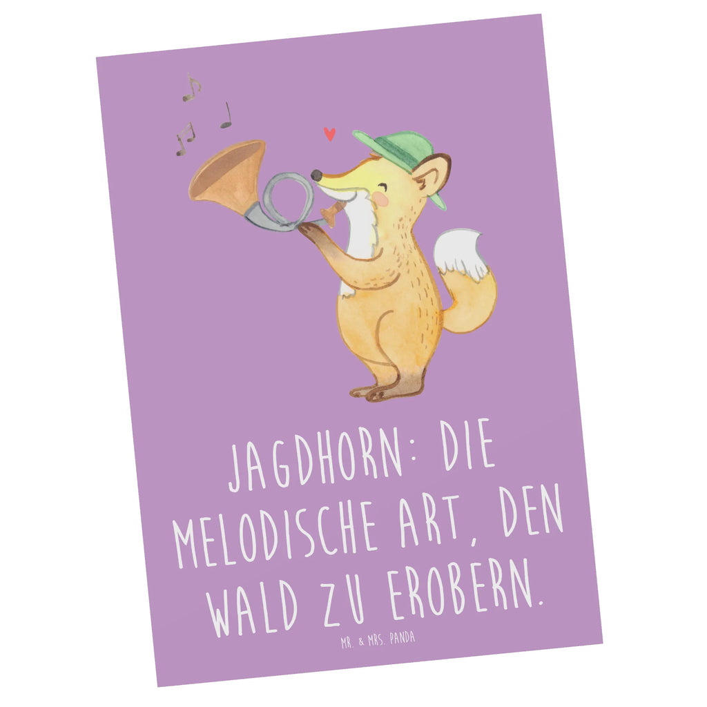 Postcard Jagdhorn: Die melodische Art, den Wald zu erobern. Einladungskarten Geburtstag, Geburtstagskarte, Karte, Einladung Geburtstag, Grußkarte, Ansichtskarte, Einladungskarte, Ansichtskarten, Dankeskarte, Postkarte, Einladung, Geschenkkarte, Instrumente, Geschenke Musiker, Musikliebhaber