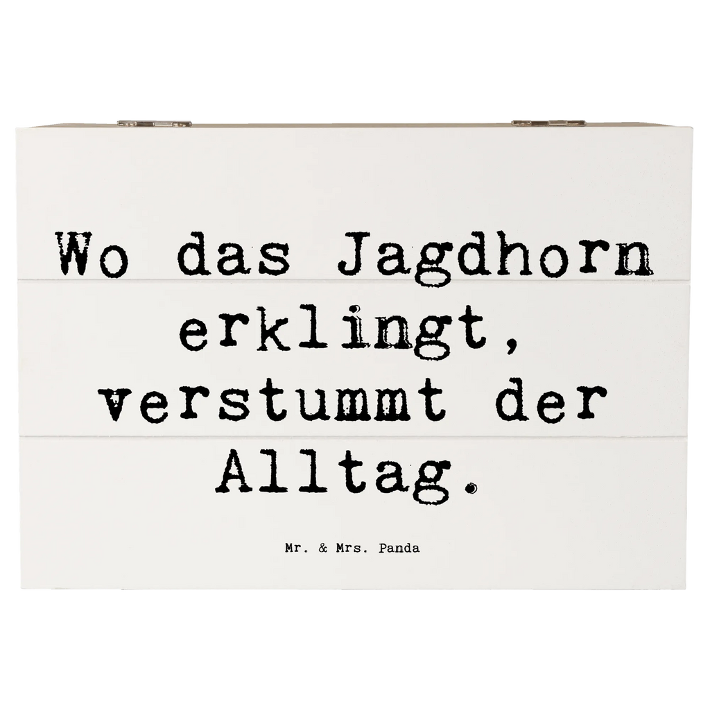 Holzkiste Spruch Jagdhorn Melodie Schatzkiste, Kiste, Aufbewahrungsbox, Schatulle, Truhe, Geschenkdose, Holzkiste, XXL, Erinnerungsbox, Geschenkbox, Erinnerungskiste, Dekokiste, Instrumente, Geschenke Musiker, Musikliebhaber