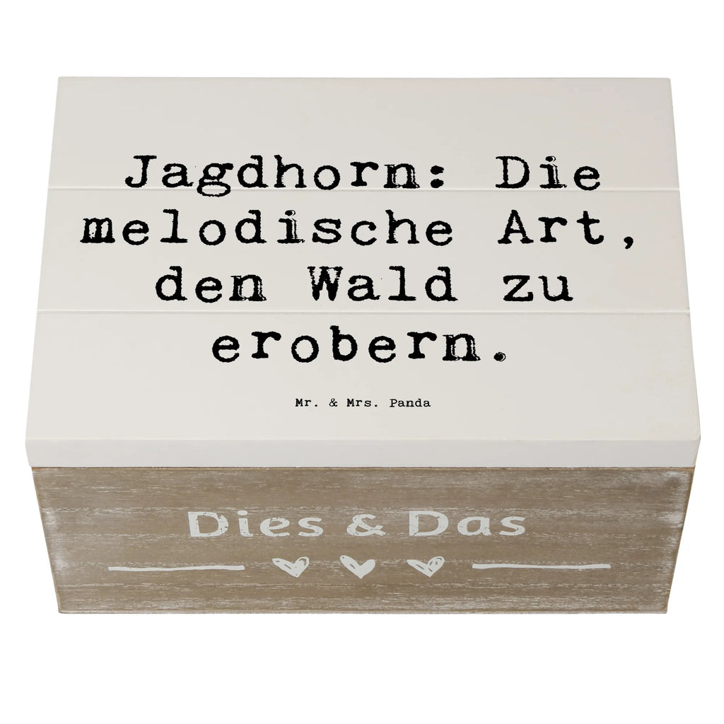 Holzkiste Spruch Jagdhorn Magie Erinnerungsbox, Dekokiste, Geschenkdose, XXL, Aufbewahrungsbox, Geschenkbox, Erinnerungskiste, Kiste, Schatulle, Holzkiste, Truhe, Schatzkiste, Instrumente, Geschenke Musiker, Musikliebhaber