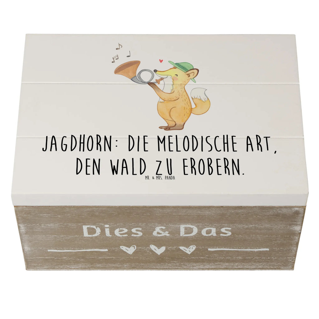 Holzkiste Jagdhorn Magie Schatzkiste, Geschenkbox, Kiste, Geschenkdose, Dekokiste, Aufbewahrungsbox, Erinnerungskiste, Erinnerungsbox, XXL, Holzkiste, Truhe, Schatulle, Instrumente, Geschenke Musiker, Musikliebhaber