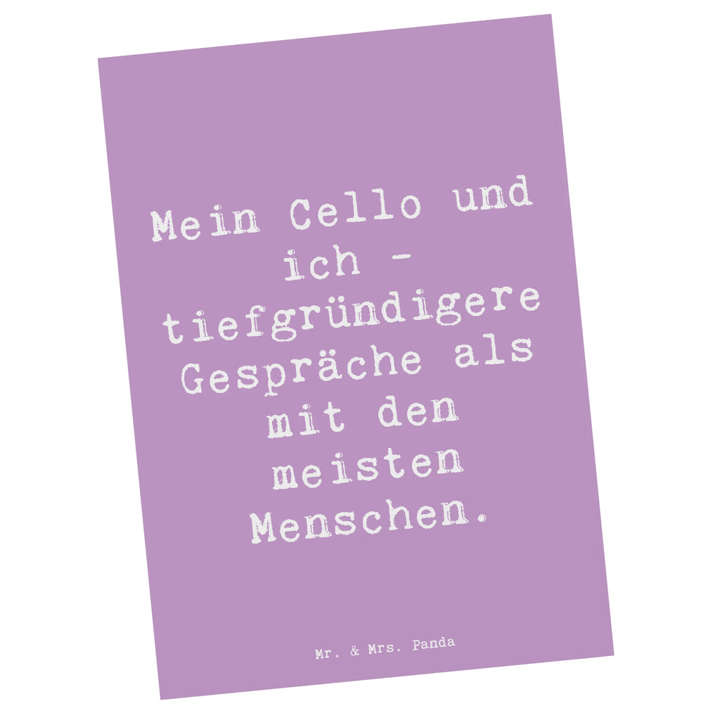 Postcard Saying Mein Cello und ich - tiefgründigere Gespräche als mit den meisten Menschen. Karte, Ansichtskarten, Einladung Geburtstag, Grußkarte, Ansichtskarte, Einladungskarten Geburtstag, Dankeskarte, Postkarte, Geburtstagskarte, Geschenkkarte, Einladung, Einladungskarte, Instrumente, Geschenke Musiker, Musikliebhaber