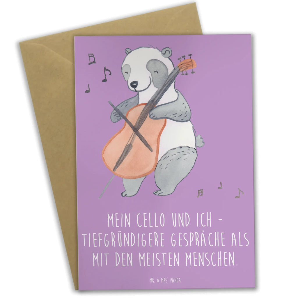 Greetings card Mein Cello und ich - tiefgründigere Gespräche als mit den meisten Menschen. Einladungskarte, Glückwunschkarte, Klappkarte, Geburtstagskarte, Hochzeitskarte, Grußkarte, Ansichtskarten, Karte, Instrumente, Geschenke Musiker, Musikliebhaber