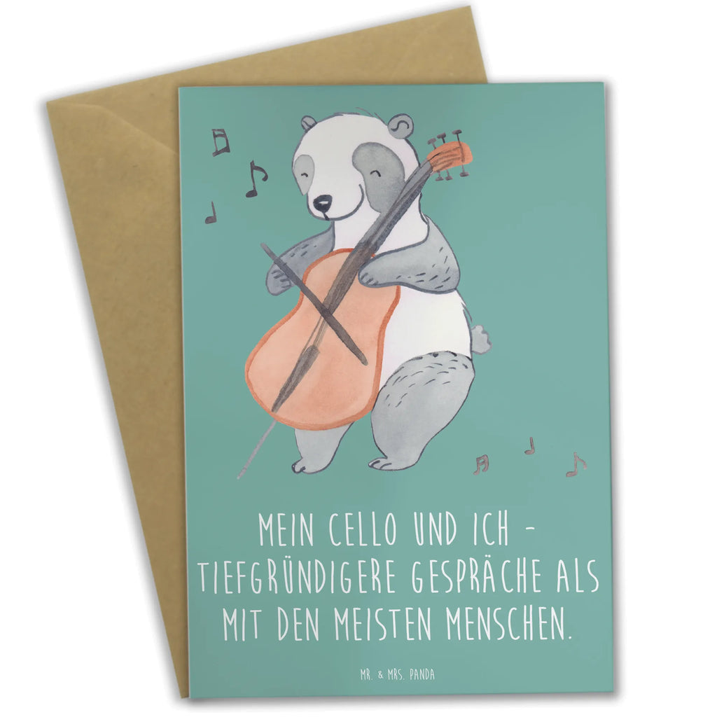 Greetings card Mein Cello und ich - tiefgründigere Gespräche als mit den meisten Menschen. Einladungskarte, Glückwunschkarte, Klappkarte, Geburtstagskarte, Hochzeitskarte, Grußkarte, Ansichtskarten, Karte, Instrumente, Geschenke Musiker, Musikliebhaber