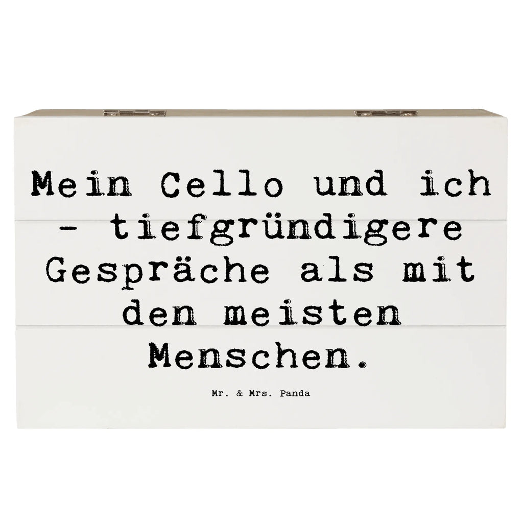 Holzkiste Spruch Violoncello Gespräche Dekokiste, Schatzkiste, Truhe, Aufbewahrungsbox, Geschenkdose, Schatulle, Geschenkbox, XXL, Kiste, Holzkiste, Erinnerungskiste, Erinnerungsbox, Instrumente, Geschenke Musiker, Musikliebhaber