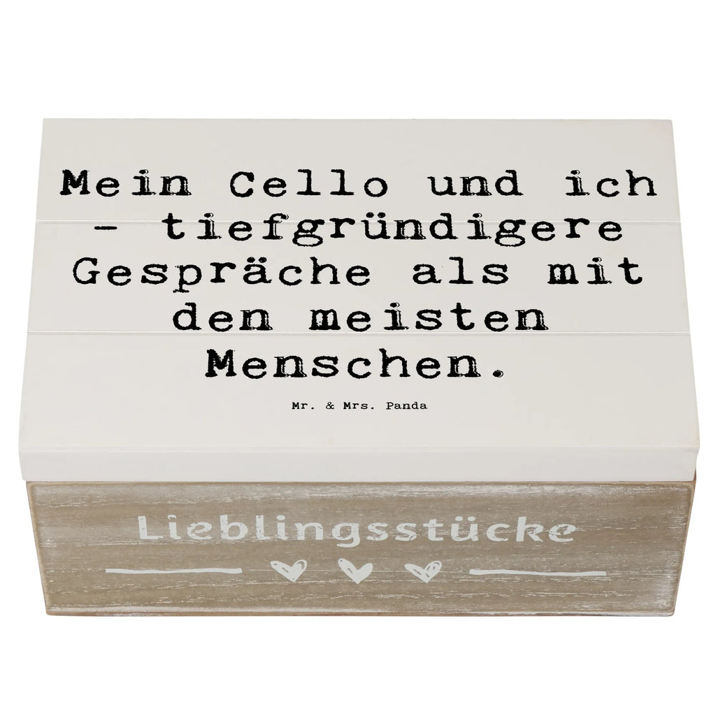 Holzkiste Spruch Violoncello Gespräche Dekokiste, Schatzkiste, Truhe, Aufbewahrungsbox, Geschenkdose, Schatulle, Geschenkbox, XXL, Kiste, Holzkiste, Erinnerungskiste, Erinnerungsbox, Instrumente, Geschenke Musiker, Musikliebhaber