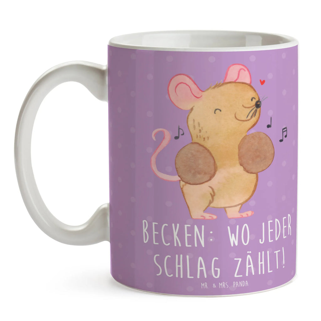 Mug Becken: Wo jeder Schlag zählt! Porzellantasse, Geschenktasse, Tasse mit Zitaten, Keramiktasse, Bürotasse, Teetasse, Kaffeetasse, Tasse, Tasse mit Motiven, Instrumente, Geschenke Musiker, Musikliebhaber