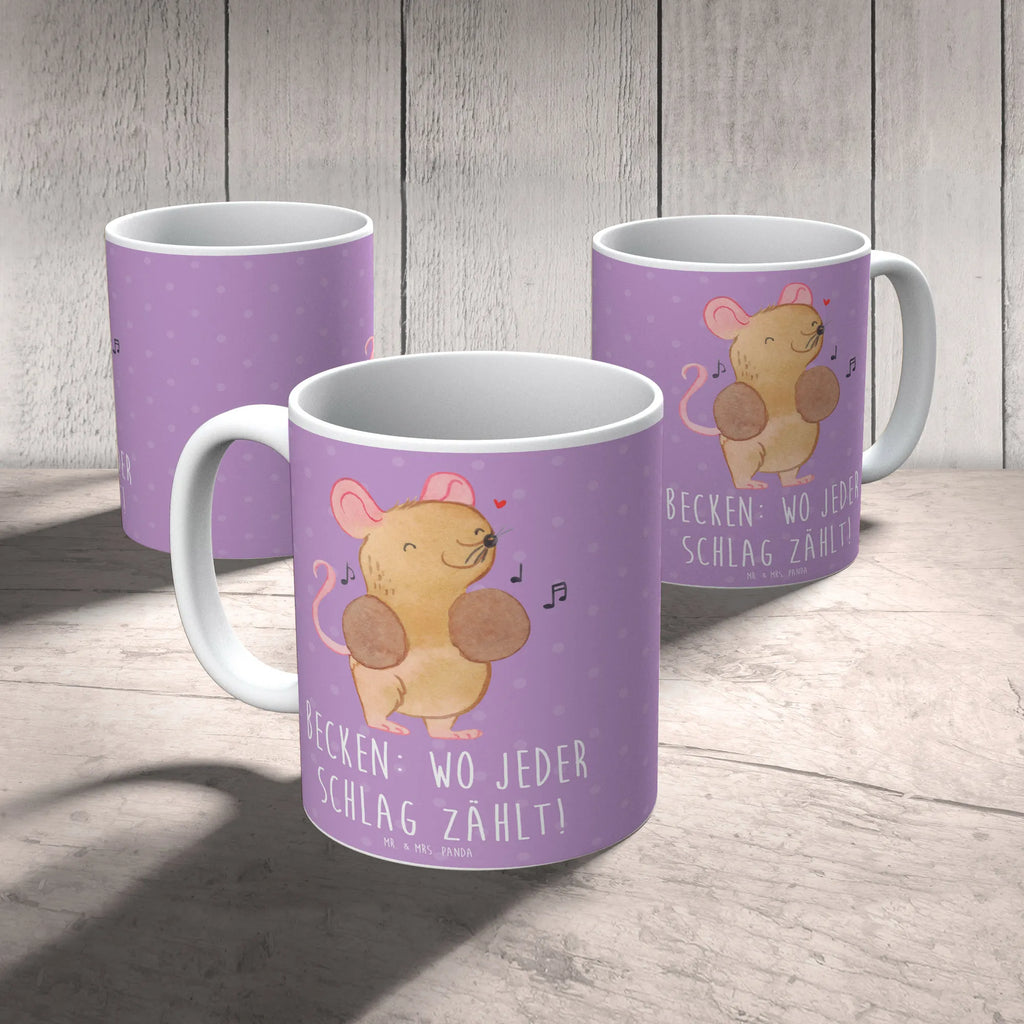 Mug Becken: Wo jeder Schlag zählt! Porzellantasse, Geschenktasse, Tasse mit Zitaten, Keramiktasse, Bürotasse, Teetasse, Kaffeetasse, Tasse, Tasse mit Motiven, Instrumente, Geschenke Musiker, Musikliebhaber