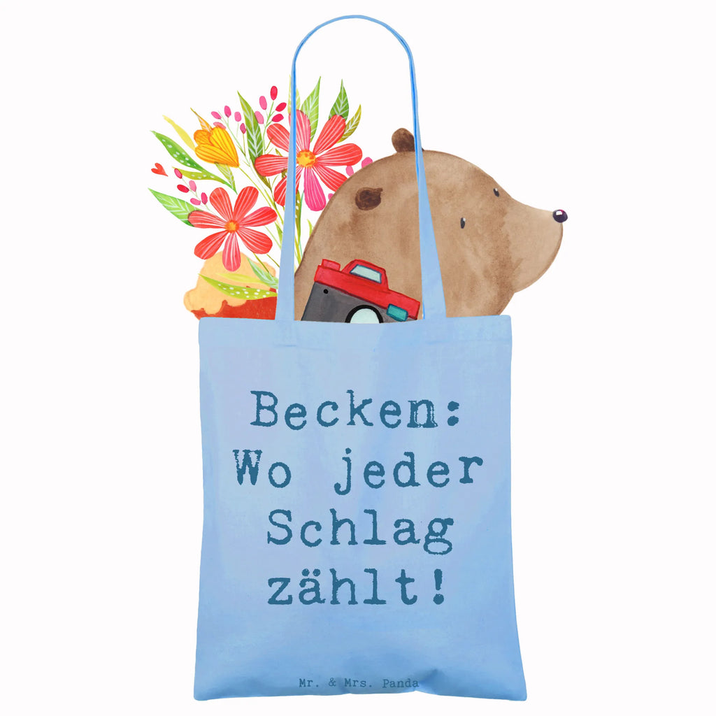Tote bag Saying Becken: Wo jeder Schlag zählt! Tasche, Badetasche, Beutel, Stoffbeutel, Jutetasche, Strandtasche, Shopper, Laptoptasche, Schultertasche, Beuteltasche, Tragetasche, Jutebeutel, Umhängetasche, Einkaufstasche, Einkaufstüte, Stofftasche, Instrumente, Geschenke Musiker, Musikliebhaber