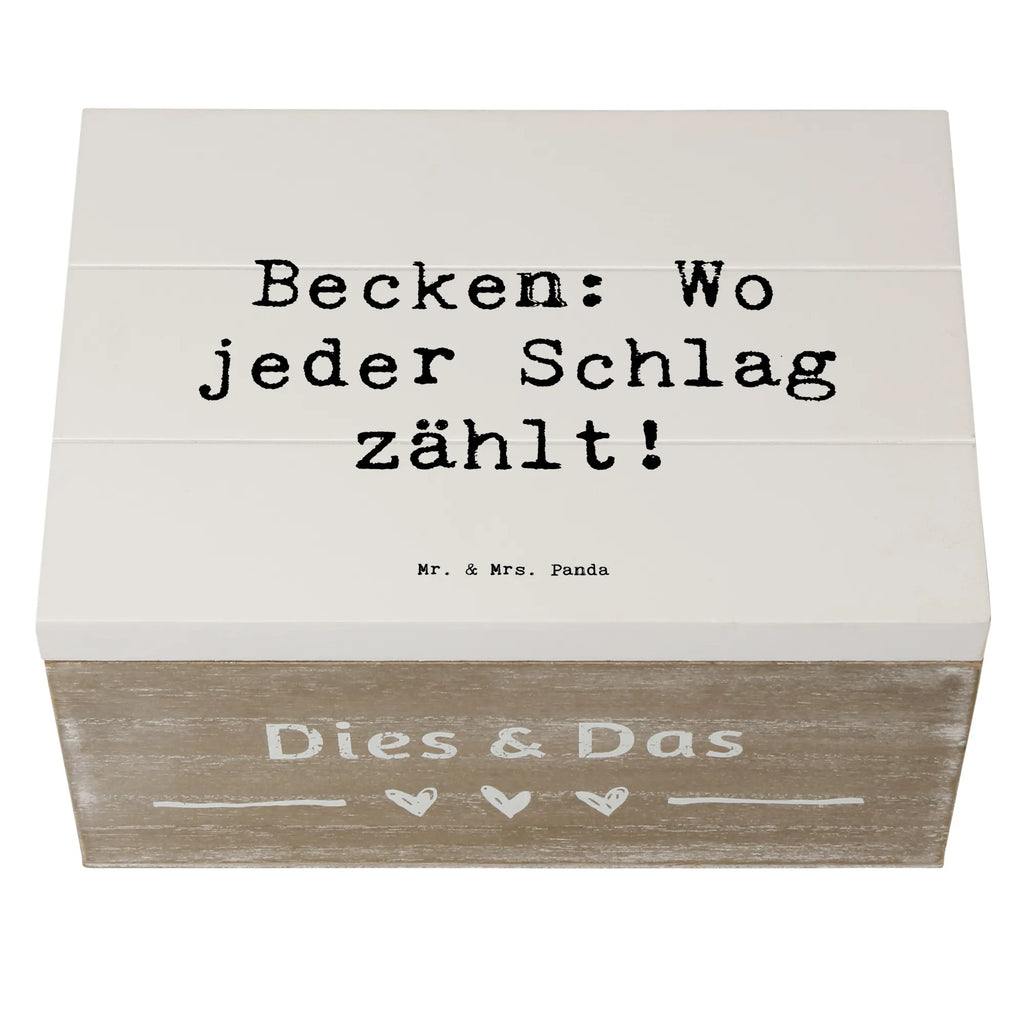 Holzkiste Spruch Becken Geschenkdose, Truhe, Geschenkbox, XXL, Erinnerungsbox, Kiste, Dekokiste, Aufbewahrungsbox, Erinnerungskiste, Schatzkiste, Holzkiste, Schatulle, Instrumente, Geschenke Musiker, Musikliebhaber