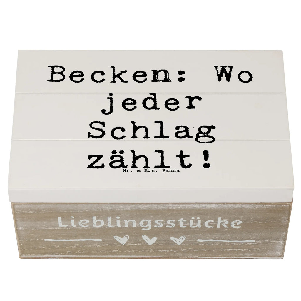 Holzkiste Spruch Becken Geschenkdose, Truhe, Geschenkbox, XXL, Erinnerungsbox, Kiste, Dekokiste, Aufbewahrungsbox, Erinnerungskiste, Schatzkiste, Holzkiste, Schatulle, Instrumente, Geschenke Musiker, Musikliebhaber