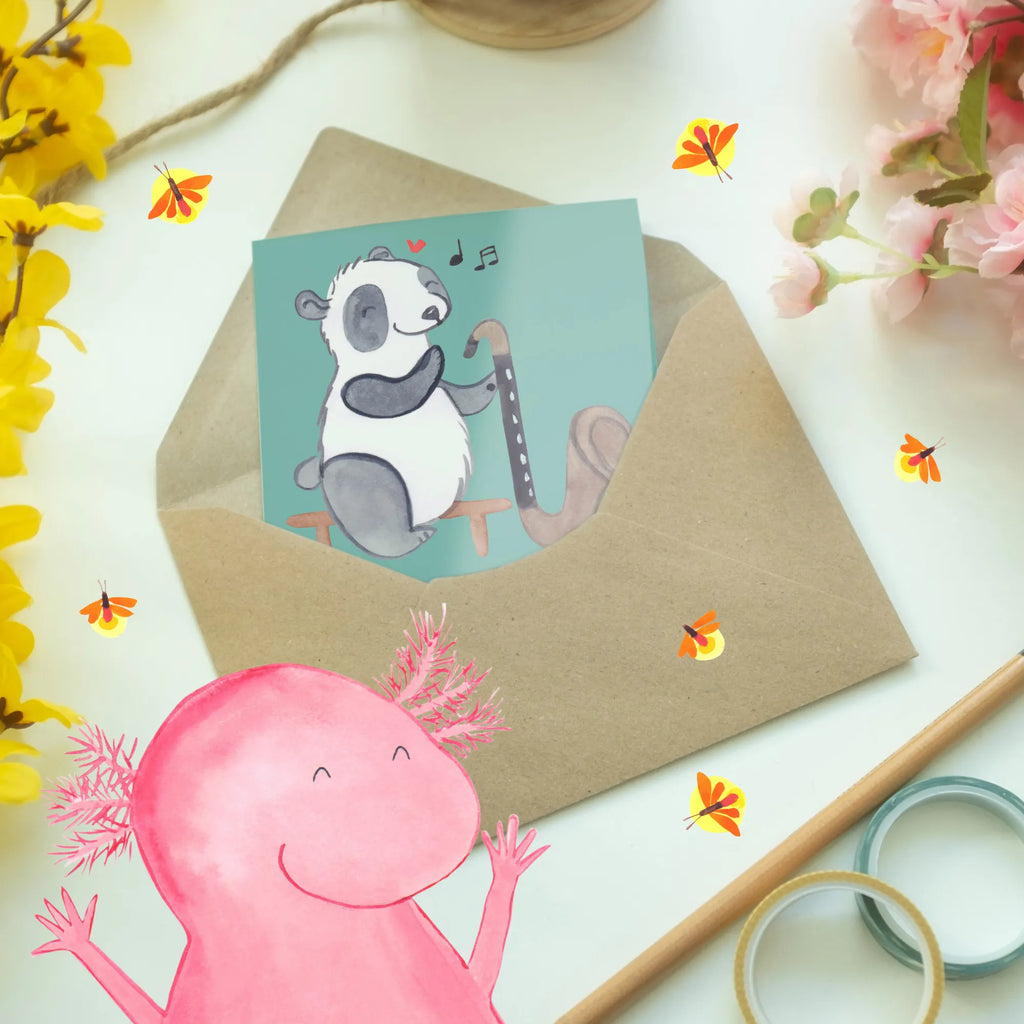 Greetings card Kleine Noten, großer Sound! Geburtstagskarte, Karte, Glückwunschkarte, Grußkarte, Klappkarte, Einladungskarte, Hochzeitskarte, Ansichtskarten, Instrumente, Geschenke Musiker, Musikliebhaber