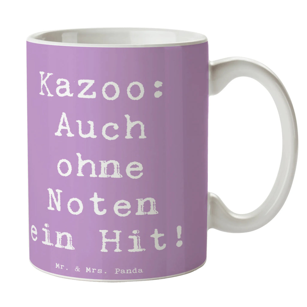 Tasse Spruch Kazoo Hit Porzellantasse, Keramiktasse, Tasse mit Motiven, Tasse mit Zitaten, Geschenktasse, Teetasse, Bürotasse, Tasse, Kaffeetasse, Instrumente, Geschenke Musiker, Musikliebhaber