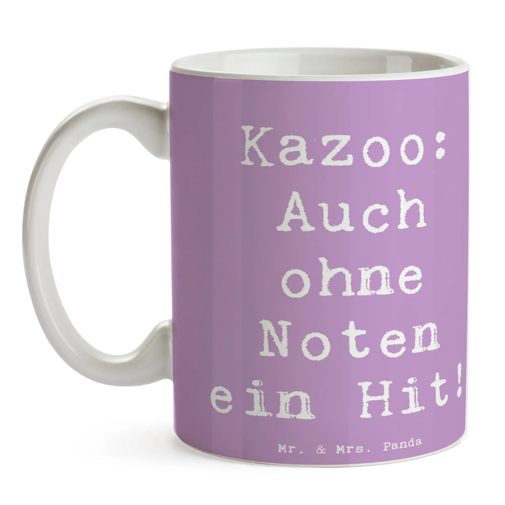 Tasse Spruch Kazoo Hit Porzellantasse, Keramiktasse, Tasse mit Motiven, Tasse mit Zitaten, Geschenktasse, Teetasse, Bürotasse, Tasse, Kaffeetasse, Instrumente, Geschenke Musiker, Musikliebhaber