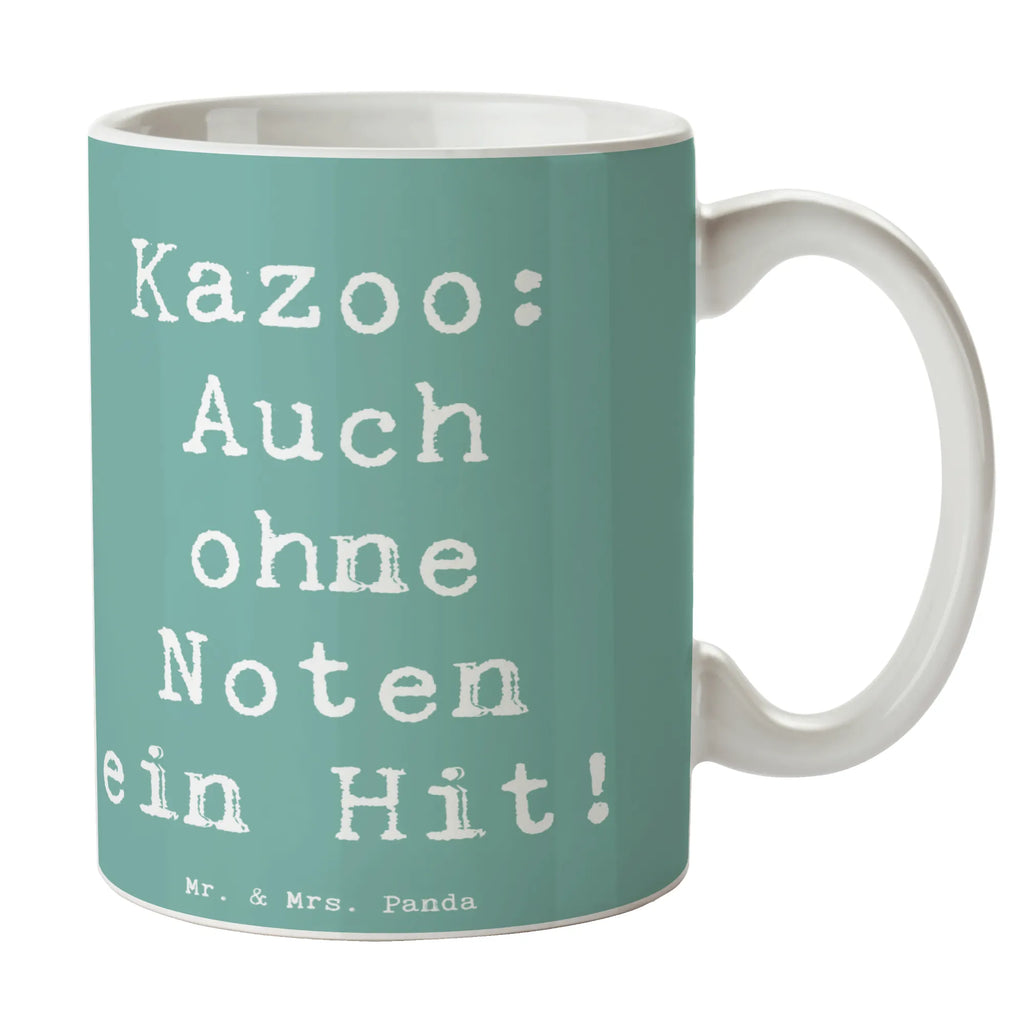 Tasse Spruch Kazoo Hit Porzellantasse, Keramiktasse, Tasse mit Motiven, Tasse mit Zitaten, Geschenktasse, Teetasse, Bürotasse, Tasse, Kaffeetasse, Instrumente, Geschenke Musiker, Musikliebhaber