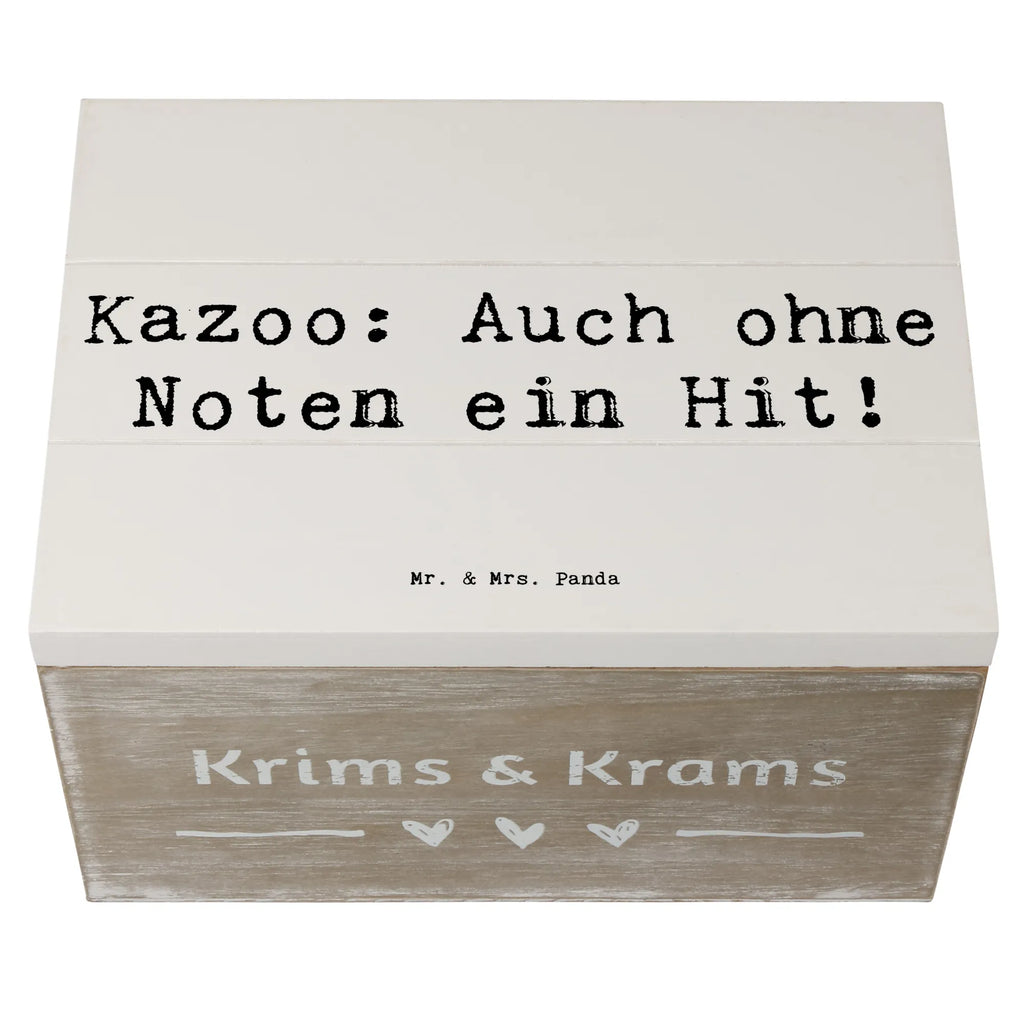 Holzkiste Spruch Kazoo Hit Geschenkdose, Truhe, Kiste, XXL, Holzkiste, Aufbewahrungsbox, Erinnerungskiste, Erinnerungsbox, Geschenkbox, Schatzkiste, Schatulle, Dekokiste, Instrumente, Geschenke Musiker, Musikliebhaber