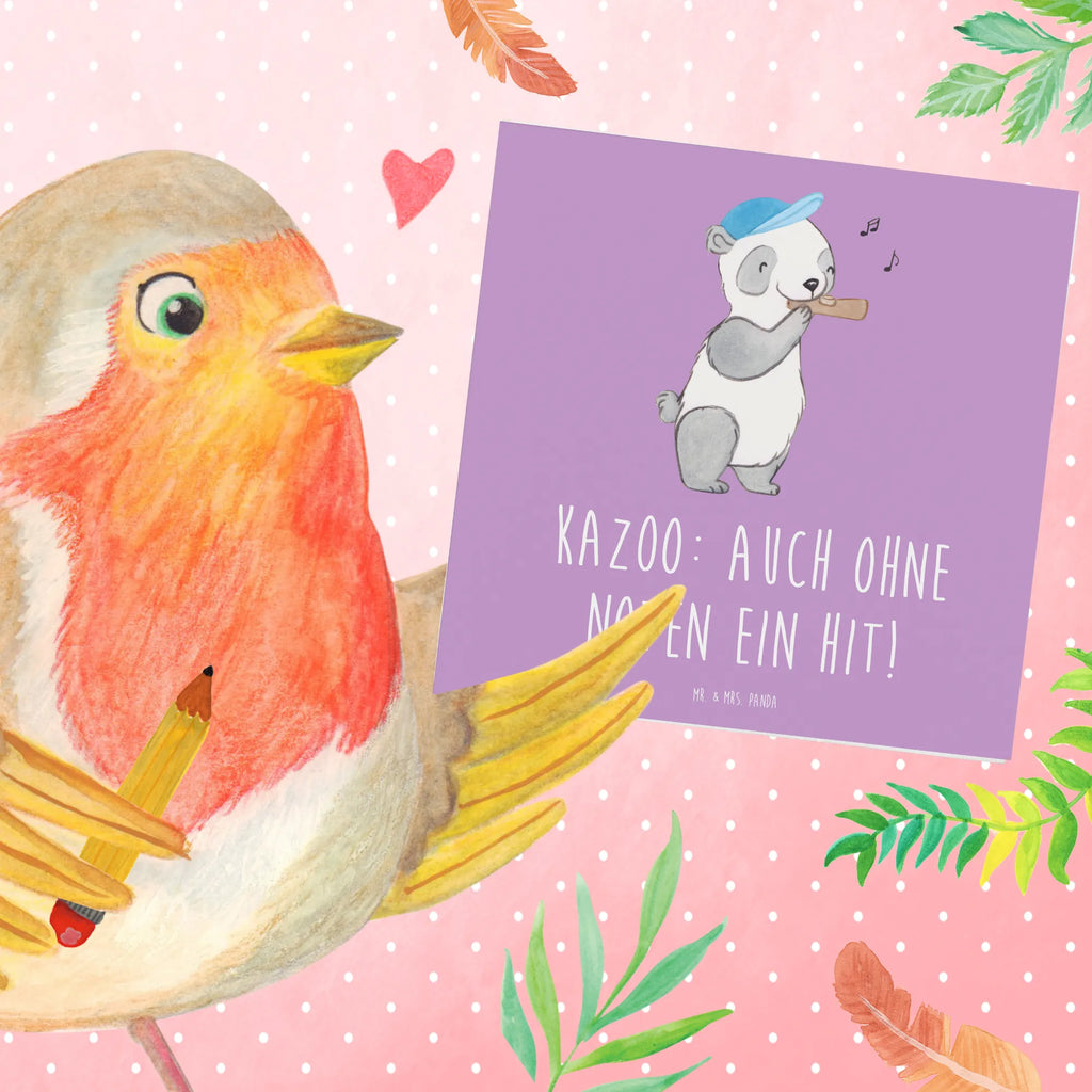 Deluxe Karte Kazoo Hit Hochwertige Grußkarte, Klappkarte, Grußkarte, Karte, Glückwunschkarte, Einladungskarte, Hochwertige Klappkarte, Geburtstagskarte, Hochzeitskarte, Instrumente, Geschenke Musiker, Musikliebhaber