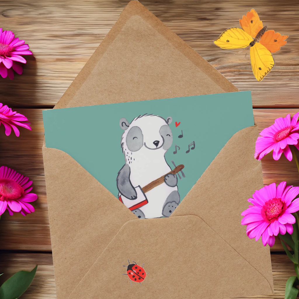 Deluxe Card Vorsicht: Saitensprünge garantiert! Hochwertige Grußkarte, Klappkarte, Karte, Geburtstagskarte, Hochwertige Klappkarte, Einladungskarte, Glückwunschkarte, Grußkarte, Hochzeitskarte, Instrumente, Geschenke Musiker, Musikliebhaber