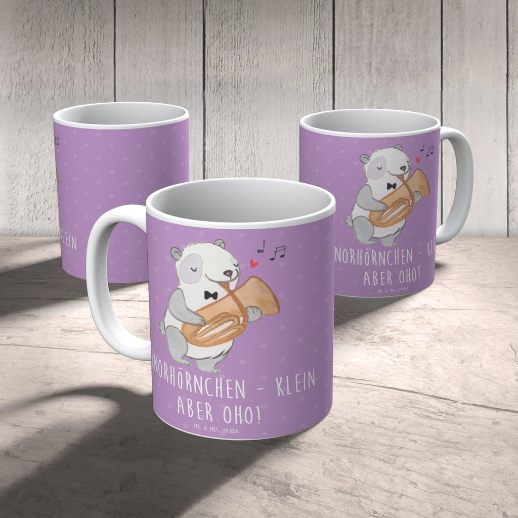 Mug Tenorhörnchen - klein aber oho! Tasse mit Zitaten, Keramiktasse, Teetasse, Bürotasse, Kaffeetasse, Porzellantasse, Geschenktasse, Tasse, Tasse mit Motiven, Instrumente, Geschenke Musiker, Musikliebhaber
