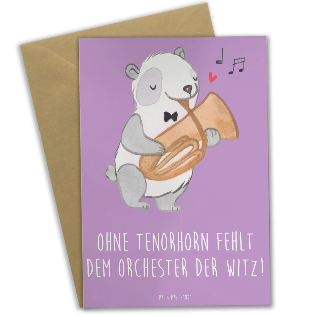 Grußkarte Tenorhorn Witz Ansichtskarten, Einladungskarte, Glückwunschkarte, Karte, Hochzeitskarte, Geburtstagskarte, Klappkarte, Grußkarte, Instrumente, Geschenke Musiker, Musikliebhaber