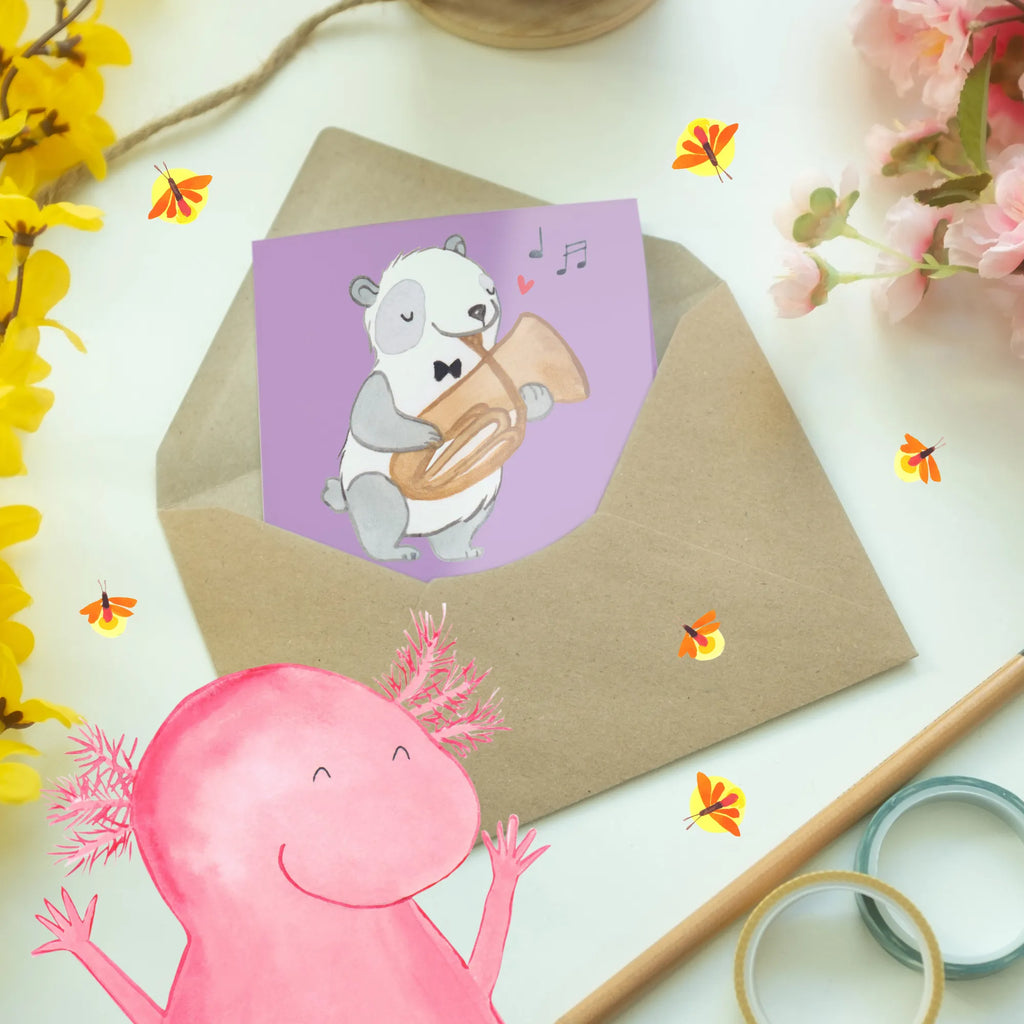 Grußkarte Tenorhorn Witz Ansichtskarten, Einladungskarte, Glückwunschkarte, Karte, Hochzeitskarte, Geburtstagskarte, Klappkarte, Grußkarte, Instrumente, Geschenke Musiker, Musikliebhaber