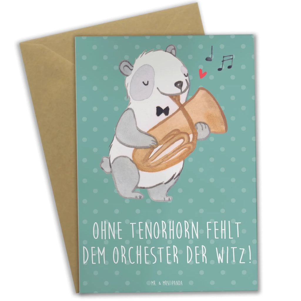Grußkarte Tenorhorn Witz Ansichtskarten, Einladungskarte, Glückwunschkarte, Karte, Hochzeitskarte, Geburtstagskarte, Klappkarte, Grußkarte, Instrumente, Geschenke Musiker, Musikliebhaber
