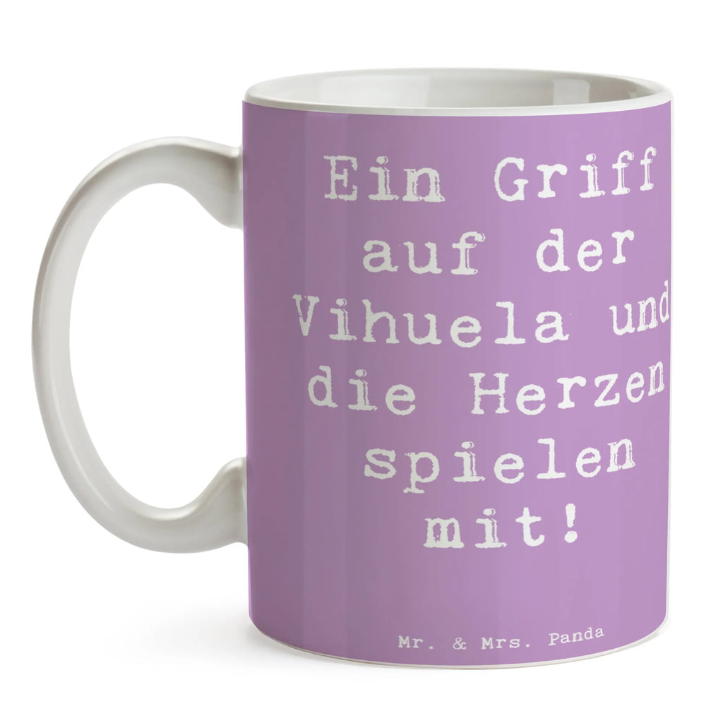 Mug Saying Ein Griff auf der Vihuela und die Herzen spielen mit! Porzellantasse, Tasse mit Zitaten, Kaffeetasse, Teetasse, Keramiktasse, Tasse, Geschenktasse, Bürotasse, Tasse mit Motiven, Instrumente, Geschenke Musiker, Musikliebhaber