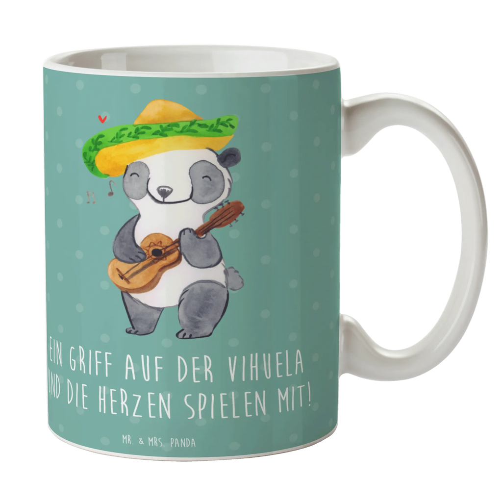 Mug Ein Griff auf der Vihuela und die Herzen spielen mit! Tasse, Tasse mit Zitaten, Tasse mit Motiven, Bürotasse, Kaffeetasse, Geschenktasse, Teetasse, Keramiktasse, Porzellantasse, Instrumente, Geschenke Musiker, Musikliebhaber
